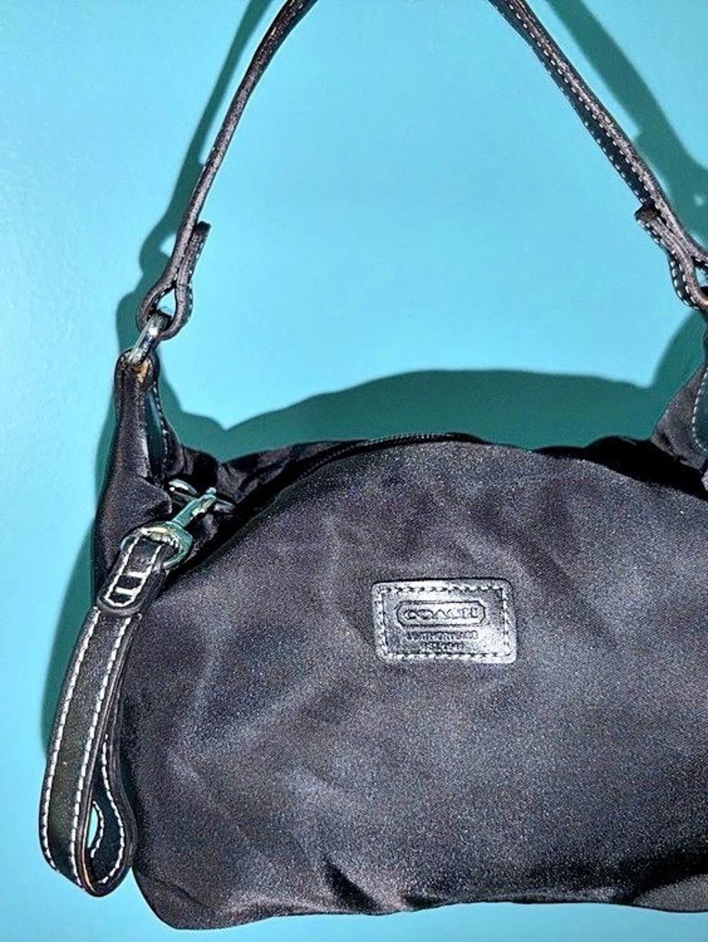 Coach Vintage Coach Black Nylon Demi Hobo Bag Vintage Black Nylon Demi Hobo Bag
